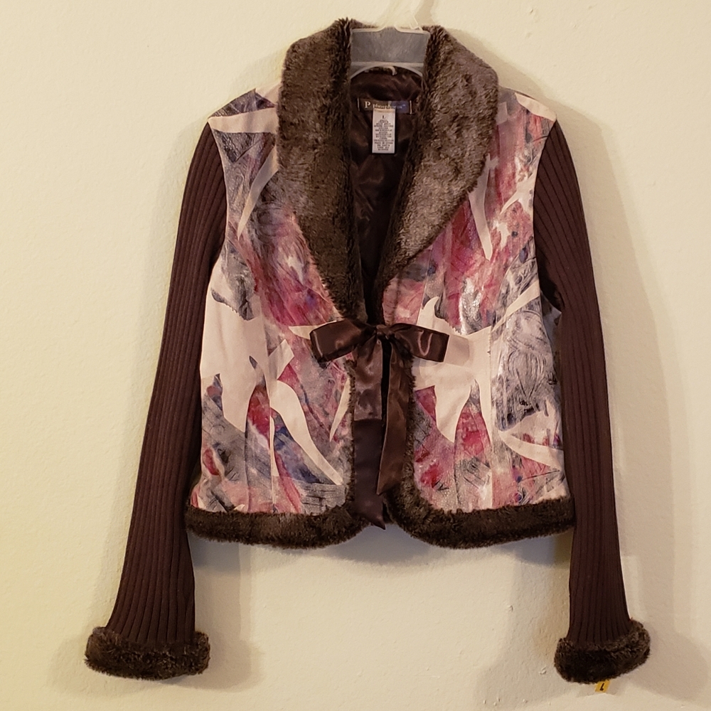 P Phosphorus Leather Jacket size L